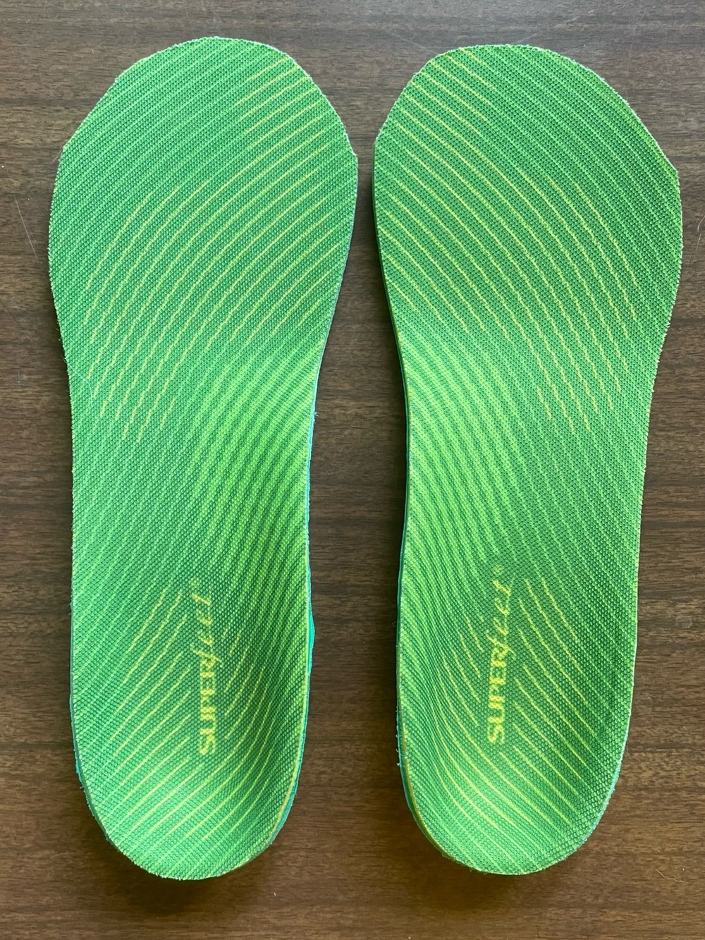 Stability High Arch Run Insoles by Superfeet - size 8.5 D